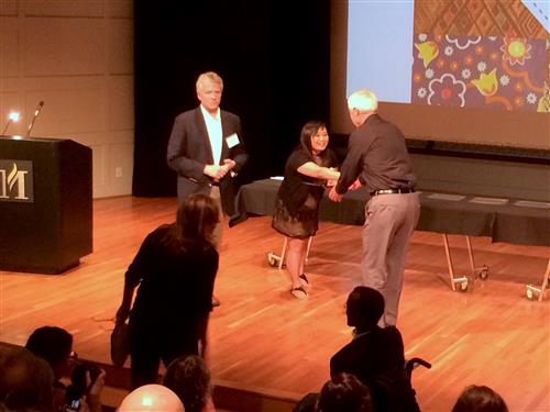 Rick receives his Volunteer Service Award 